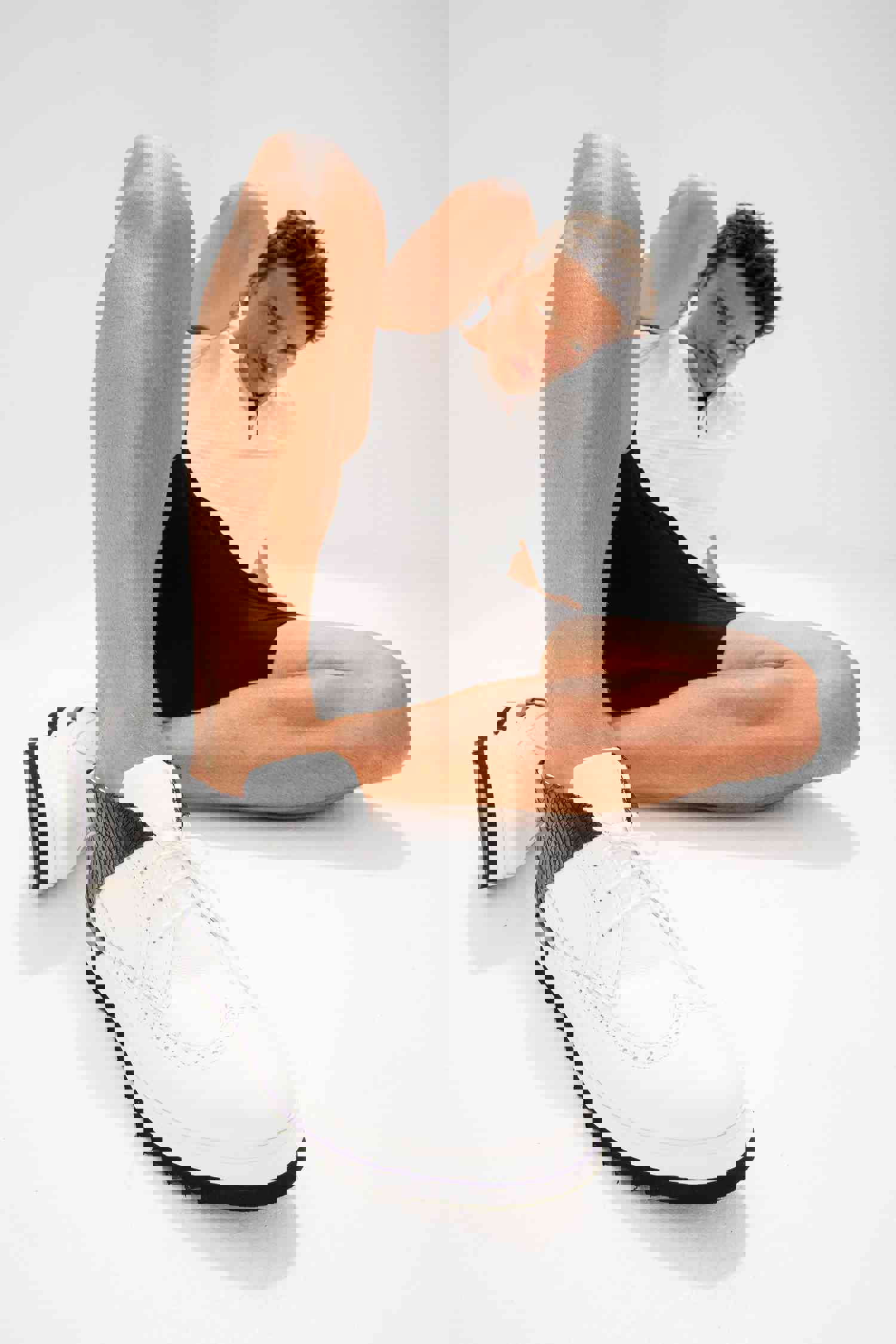 Kagan White Wingtip Chukka Men Sneaker Boot