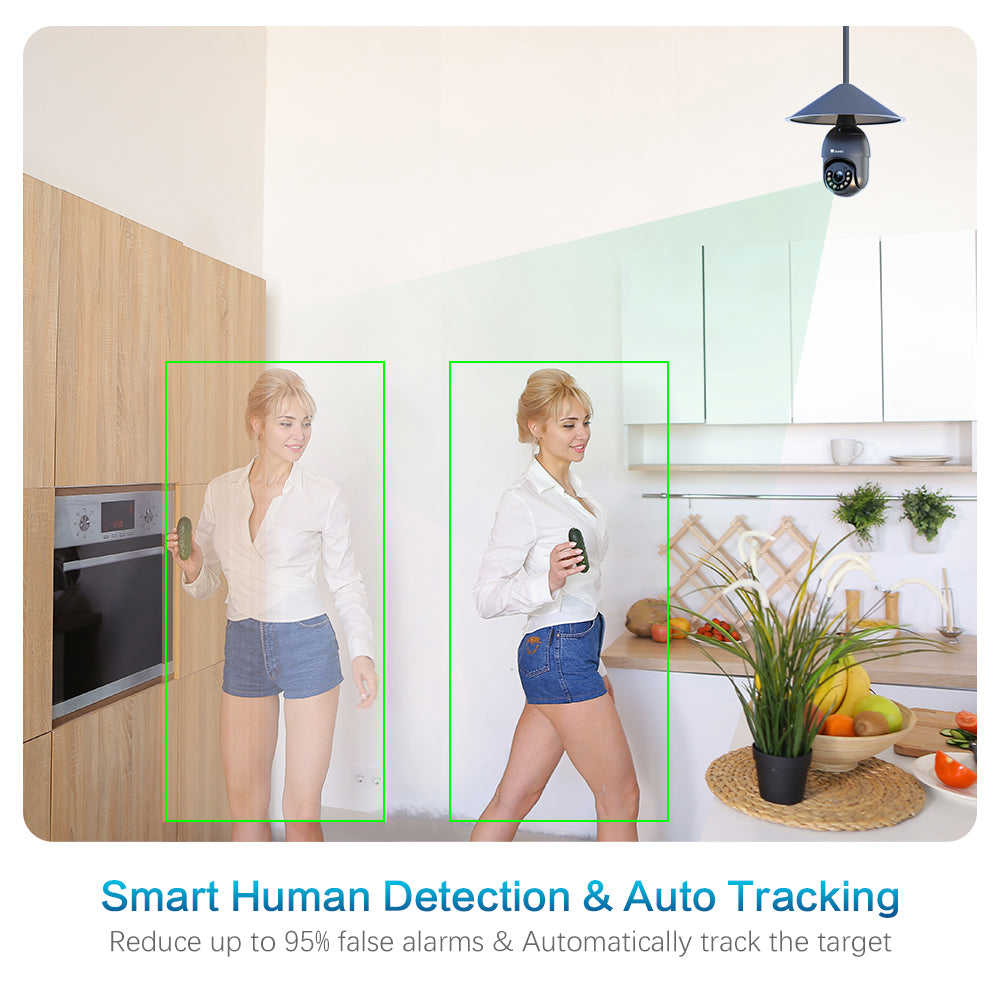 Ctronics 2.5K 4MP Light Bulb Security Camera with 2.4/5GHz WiFi & 65FT Color Night Vision