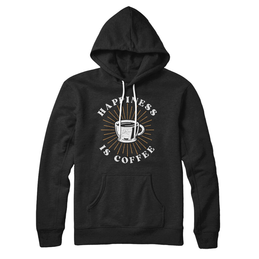 Happiness Is Coffee Hoodie - Soft Unisex Pullover