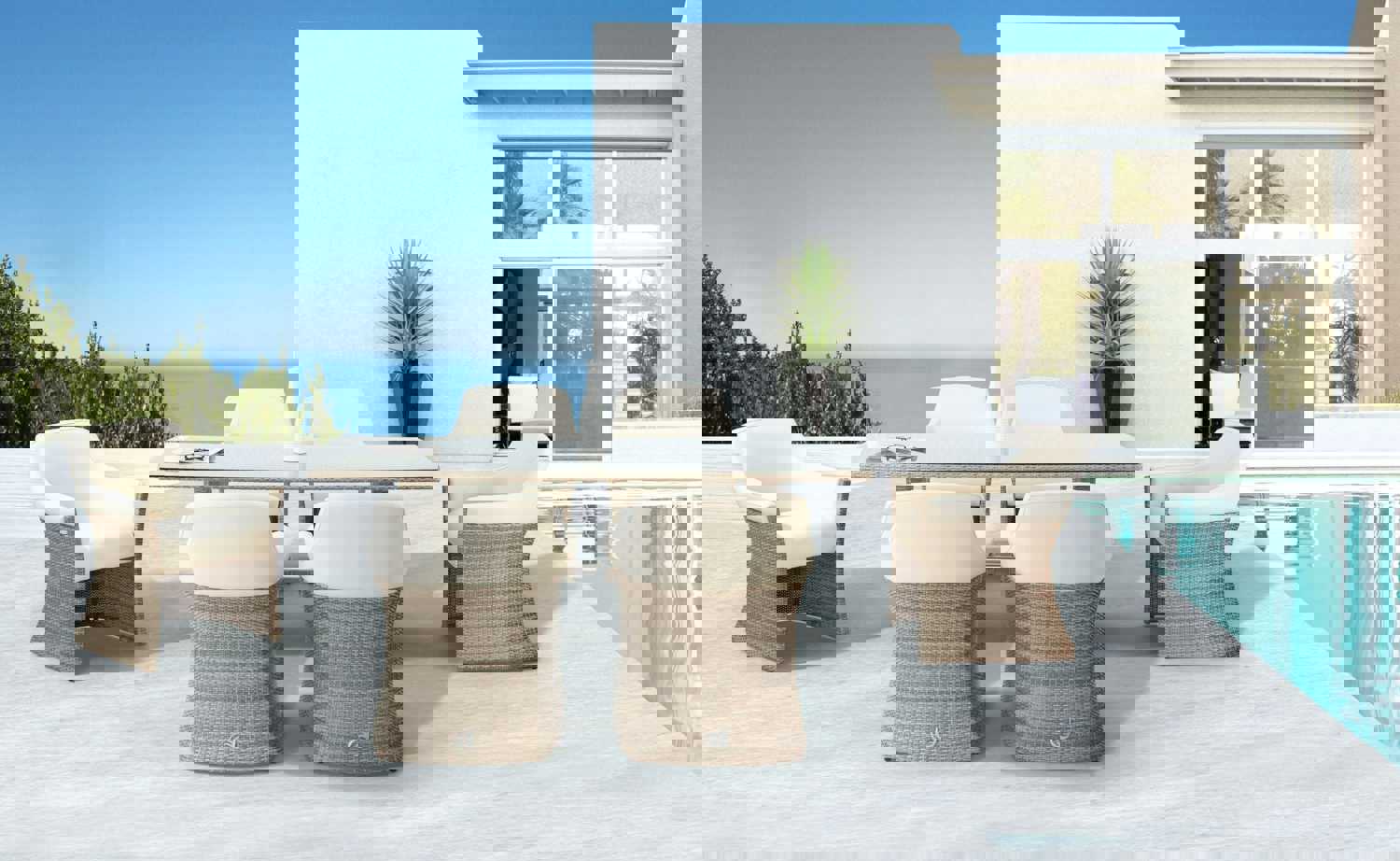 Domus Ventures London Vernazza Rectangular Outdoor Dining Table