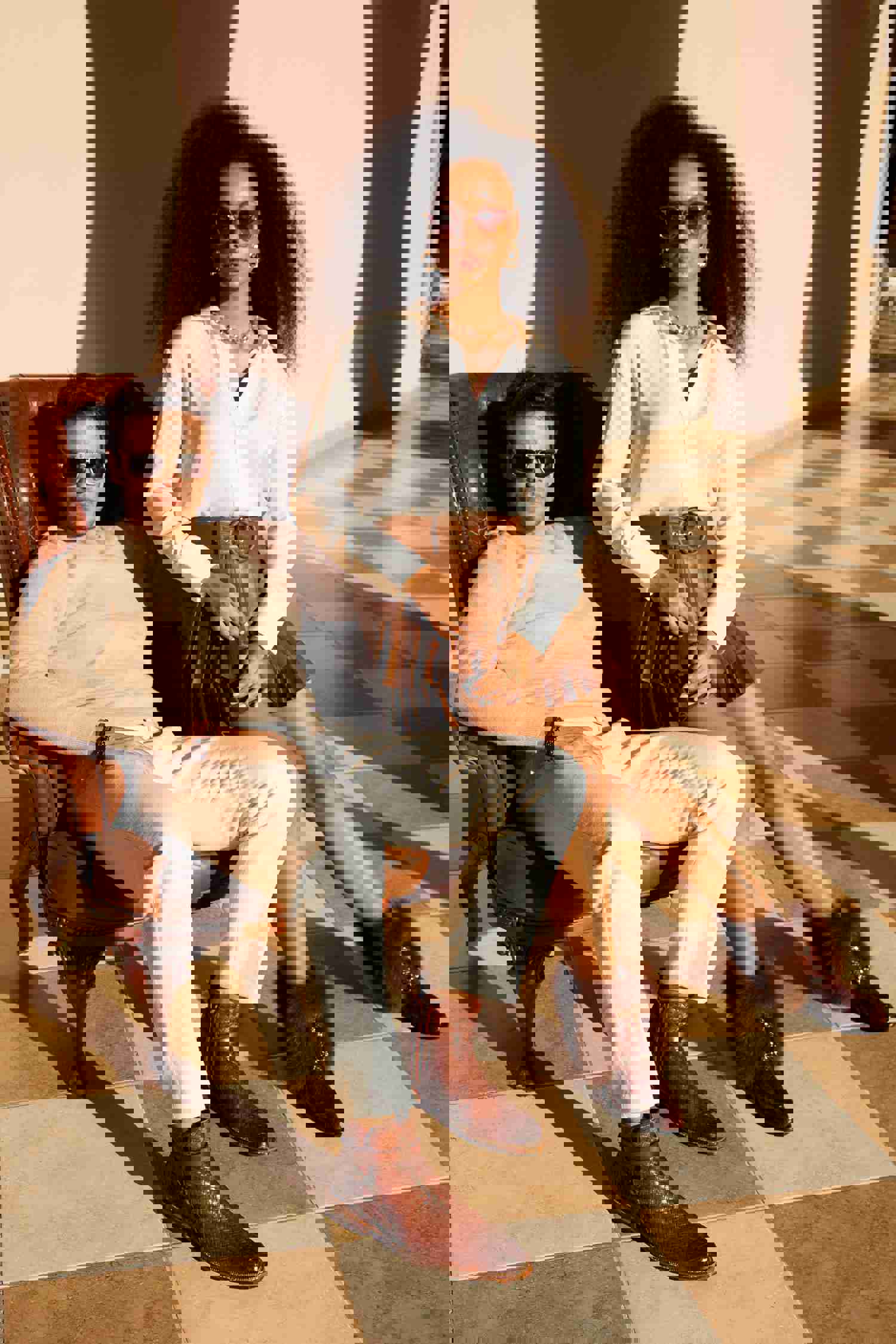 Morral Tan Handwoven Leather Cross Strap Buckle Zip-Up Men Boot