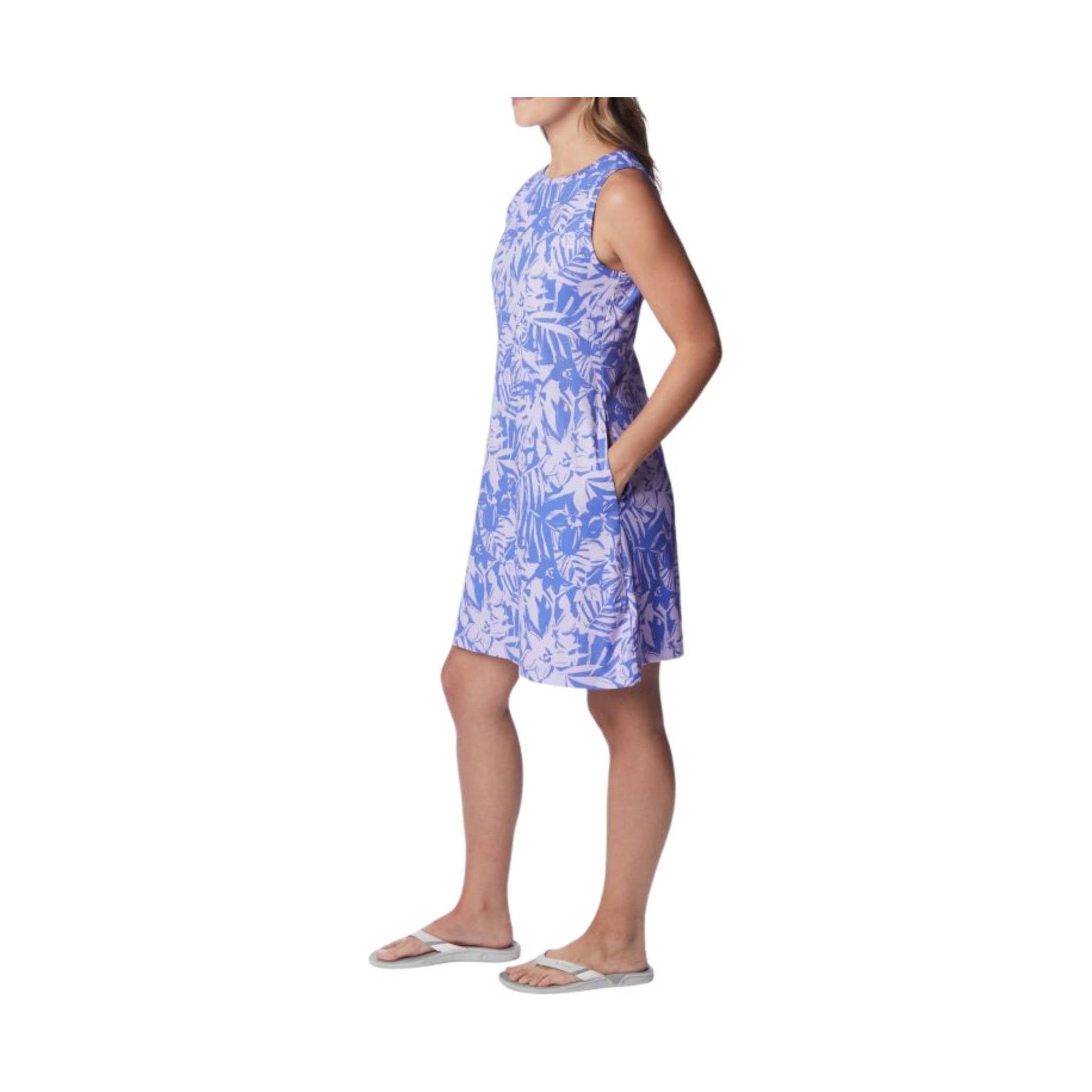 Columbia Women's PFG Freezer Tank Dress - Violet Sea Palmtropics