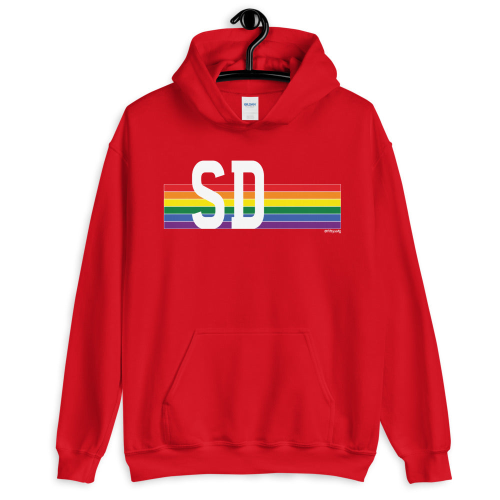 South Dakota Pride Retro Rainbow - Unisex Hoodie
