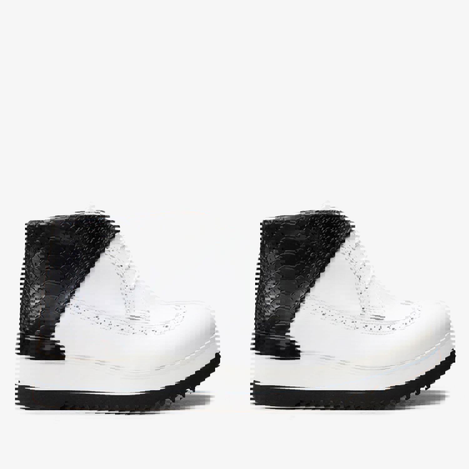 Kagan White Wingtip Chukka Men Sneaker Boot