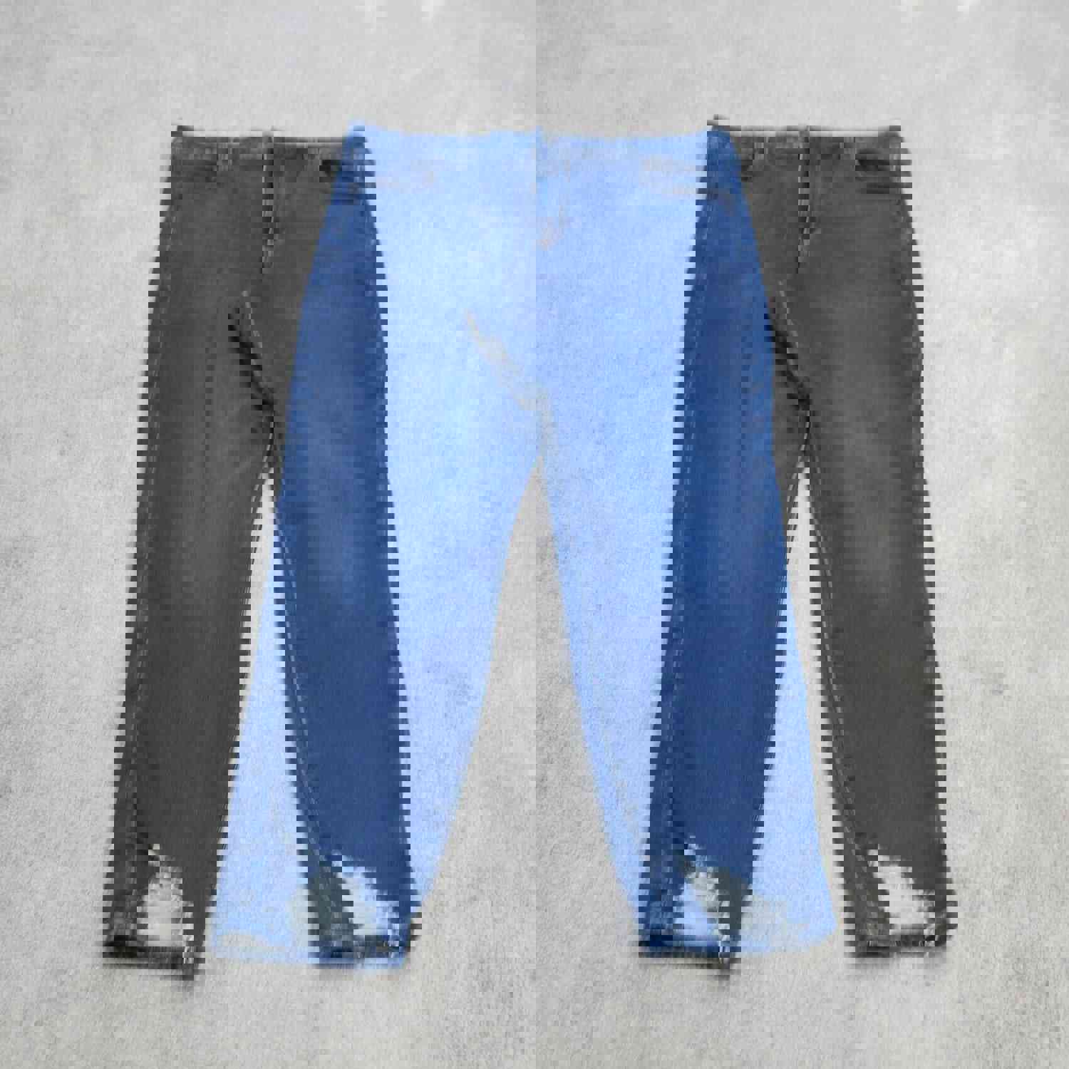 American Eagle Women's Blue Tapered High Rise Stretch Jeans - Size 18