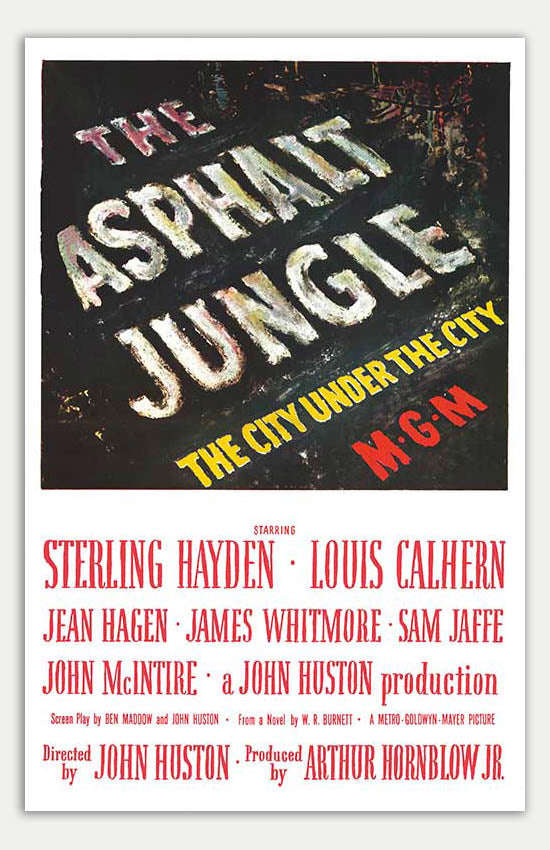 Asphalt Jungle - 11 x 17 Movie Poster (1950 Reprint)