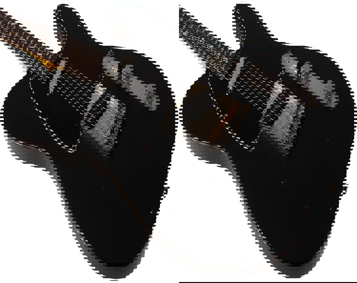 Nash T-63 Guitar - Black with Black Pickguard & Light Aging