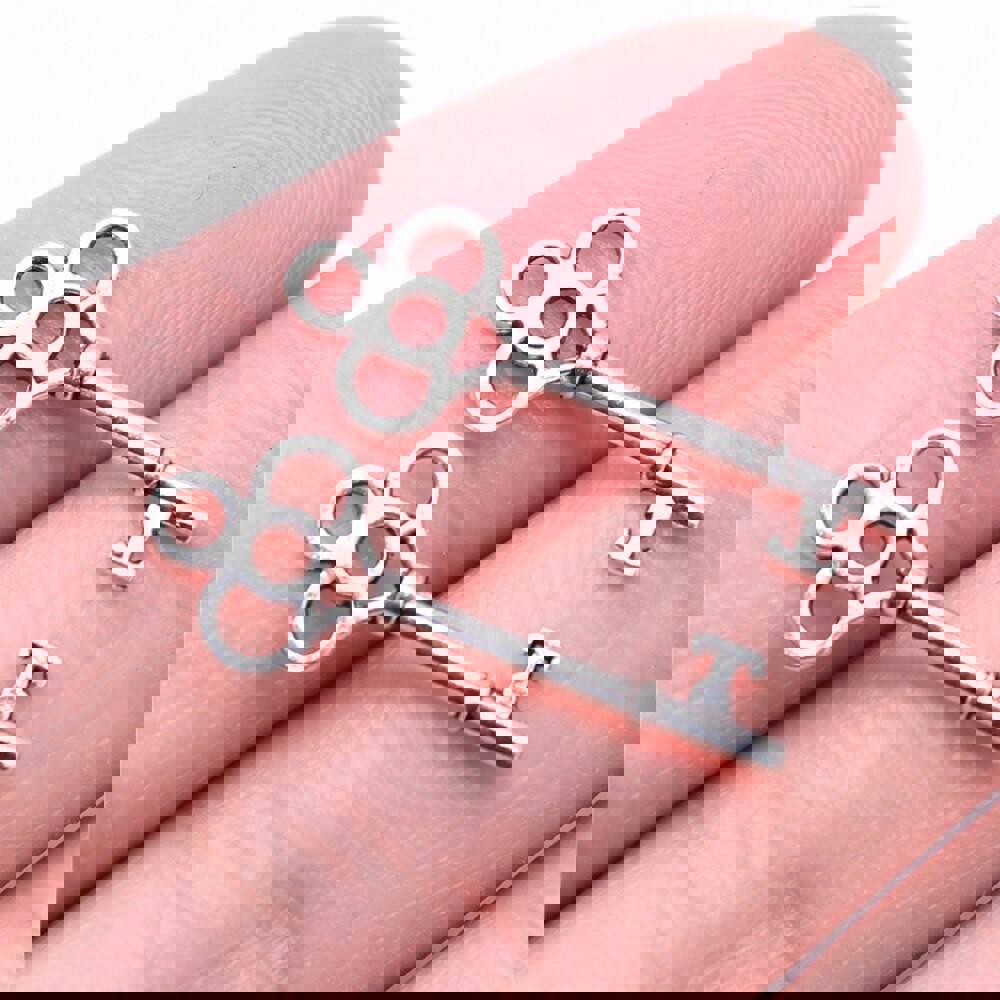 WYSIWYG 40pcs Antique Silver Alloy Charms for DIY Jewelry Making