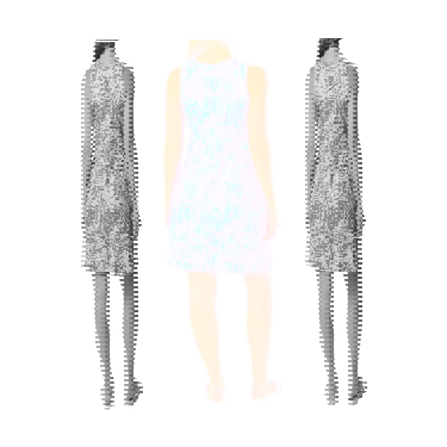 Columbia Women's PFG Freezer Tank Dress - Violet Sea Palmtropics