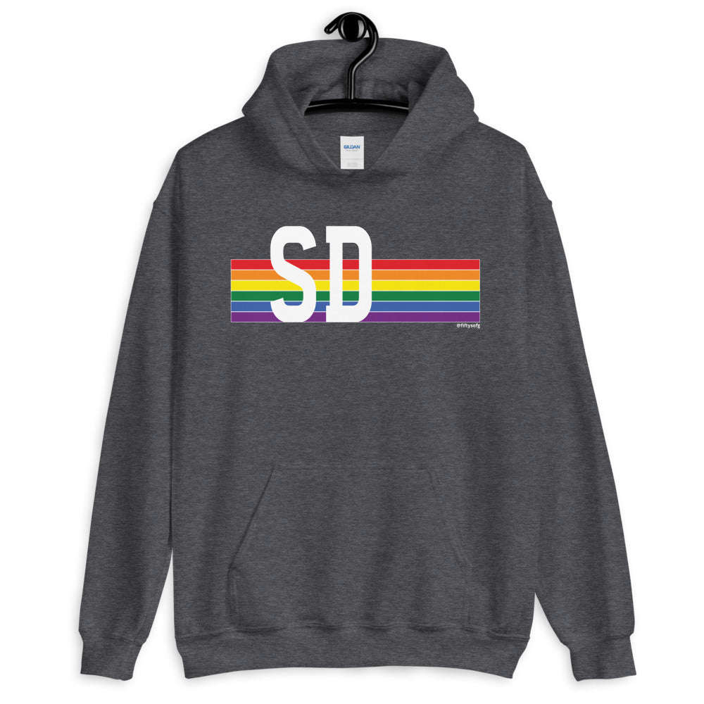South Dakota Pride Retro Rainbow - Unisex Hoodie