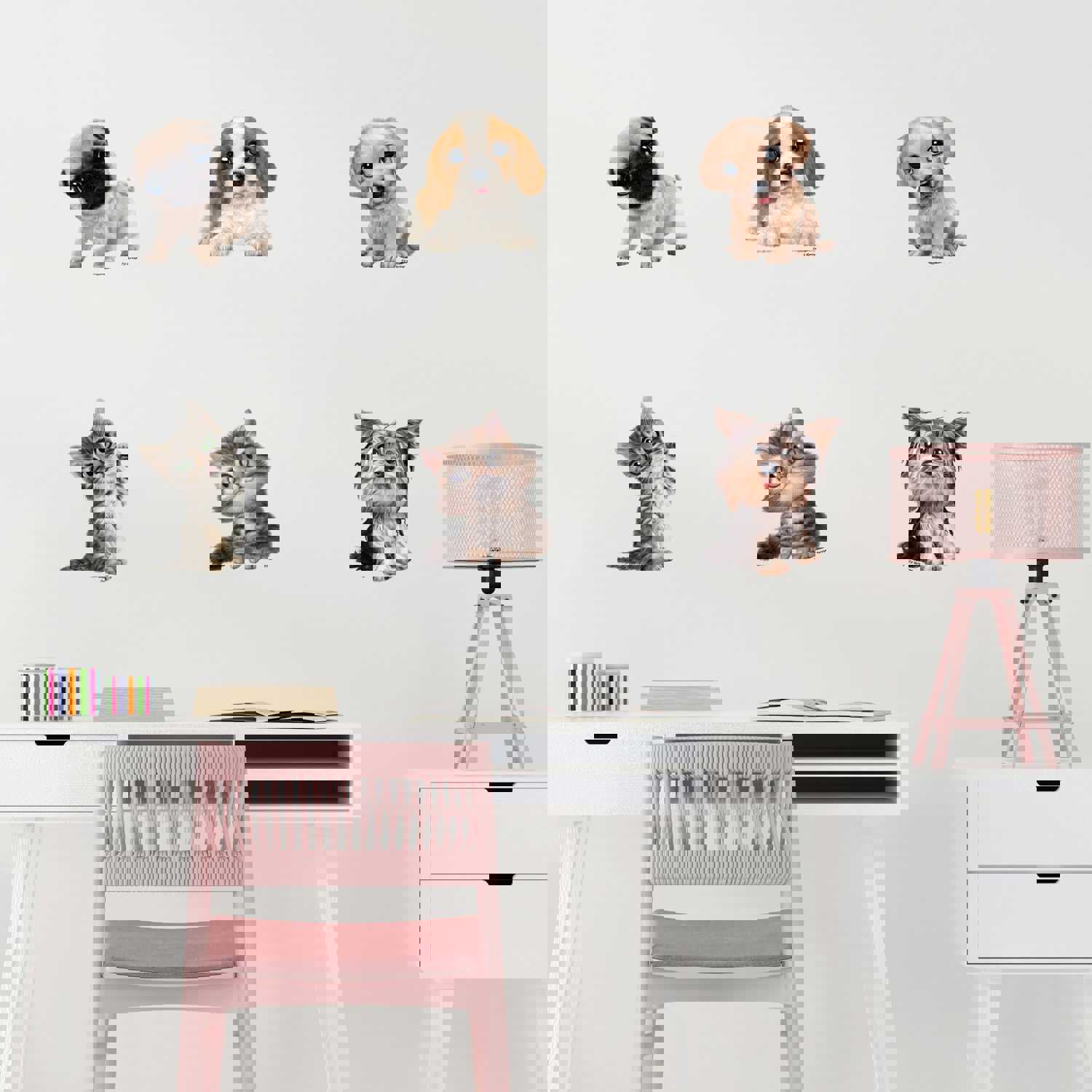 Kittens & Puppies Peel and Stick Wall Decals