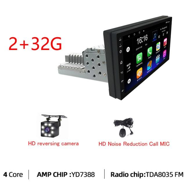 JMANCE 1DIN FM 7 Inch Adjustable Android 9.1 Car Stereo with Touch Screen, GPS Navigation, and Bluetooth