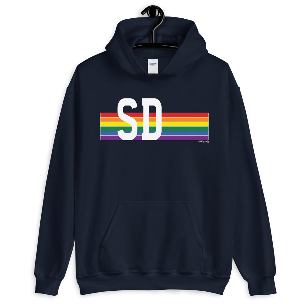 South Dakota Pride Retro Rainbow - Unisex Hoodie