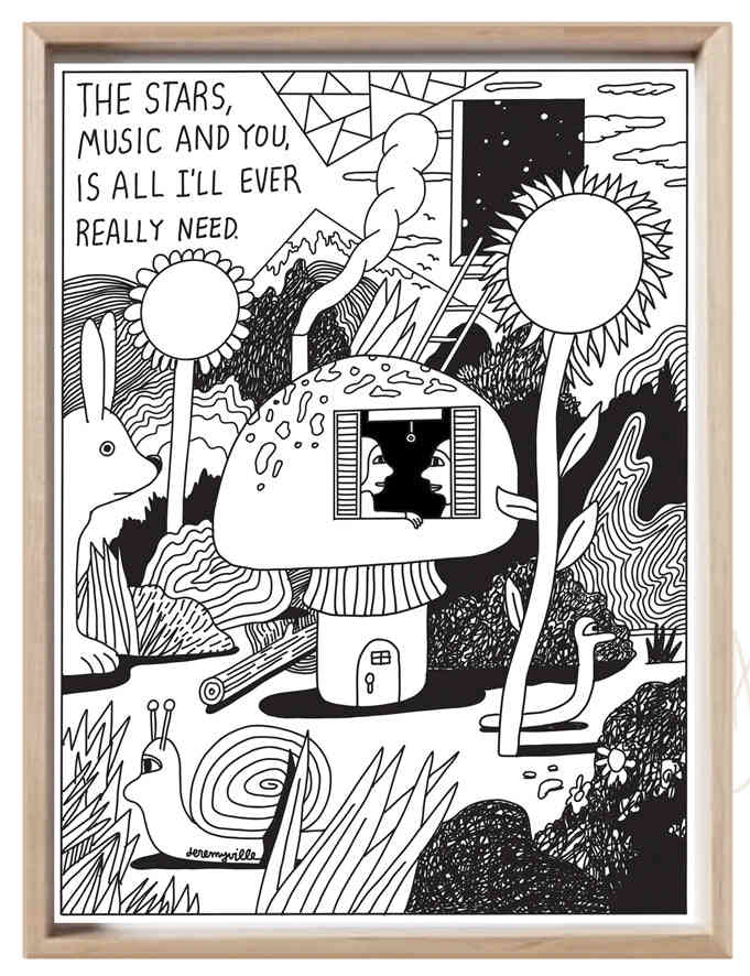 The Stars, Music and You - 18 x 24 Inch Art Print