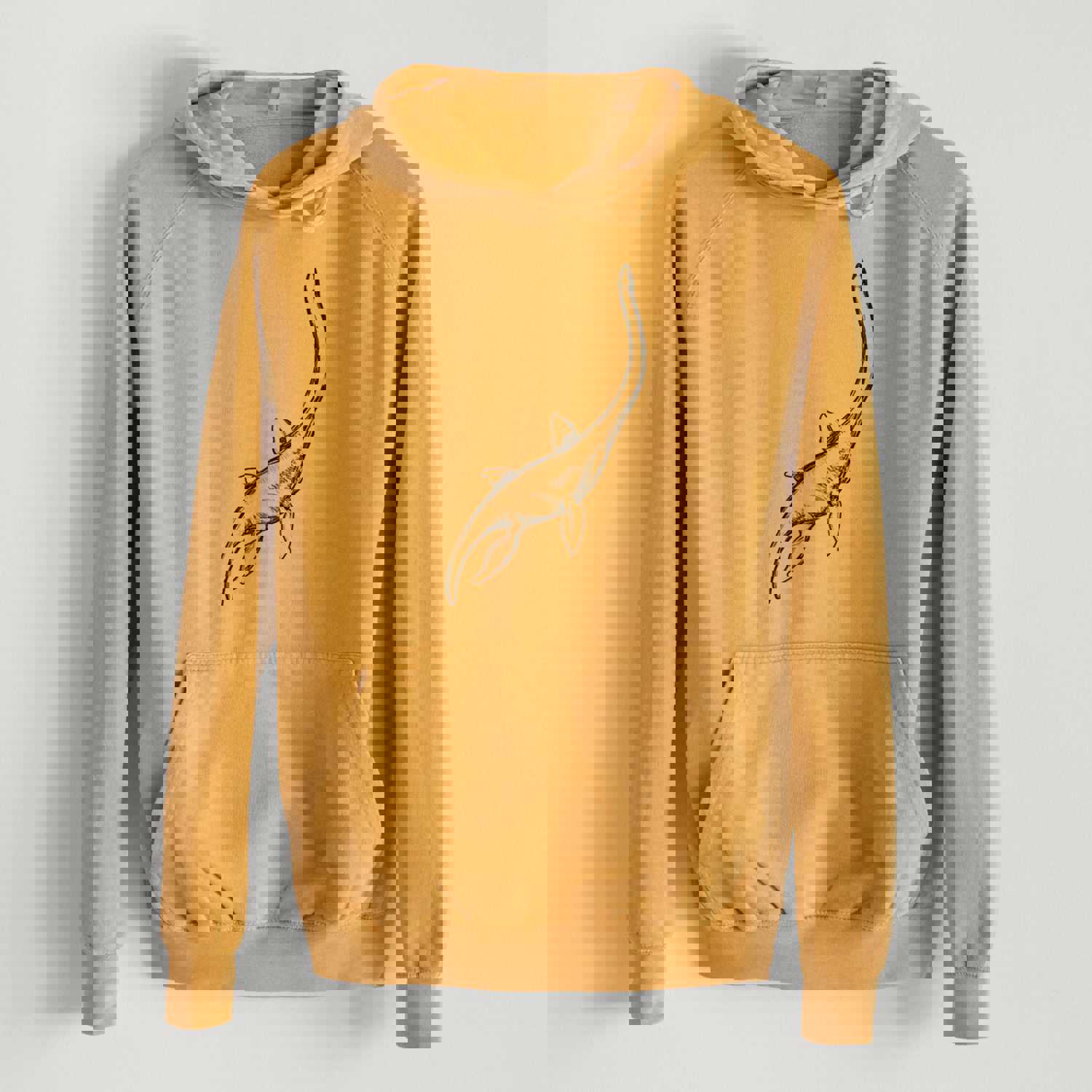 Plesiosaur - Plesiosaurus Dolichodeirus - Mid-Weight Unisex Vintage 100% Cotton Hoodie