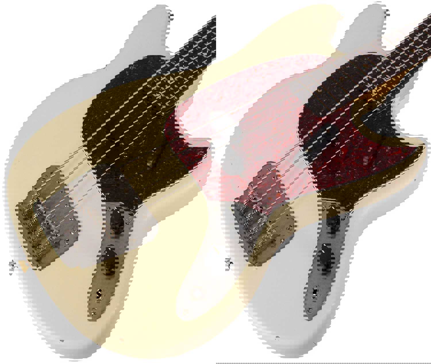 Nash MB-63 Bass Guitar, Olympic White, Light Aging