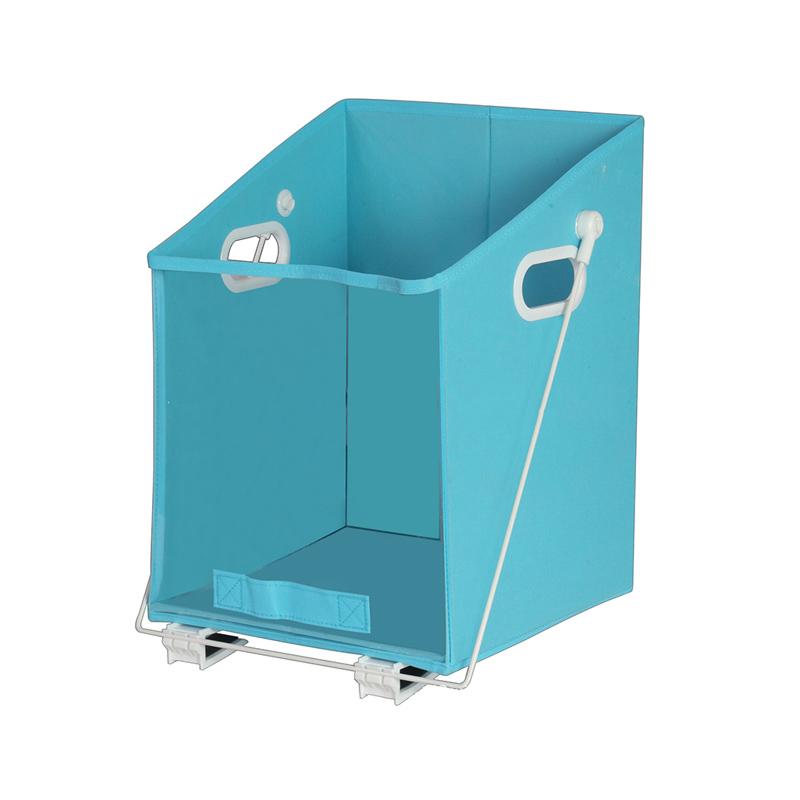 Folding Clothing Storage Basket with Clear Front Panel