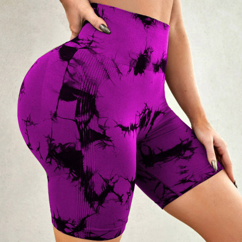 Printed Yoga Fitness Shorts