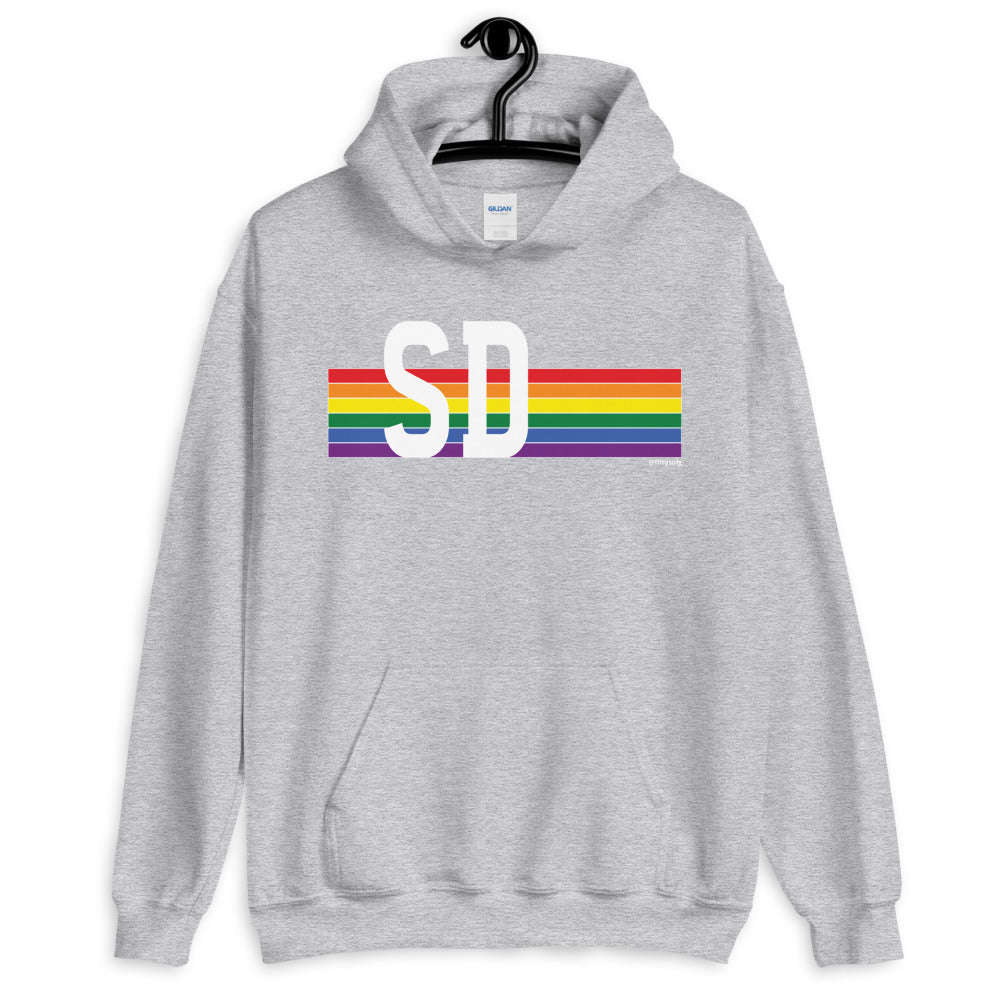 South Dakota Pride Retro Rainbow - Unisex Hoodie