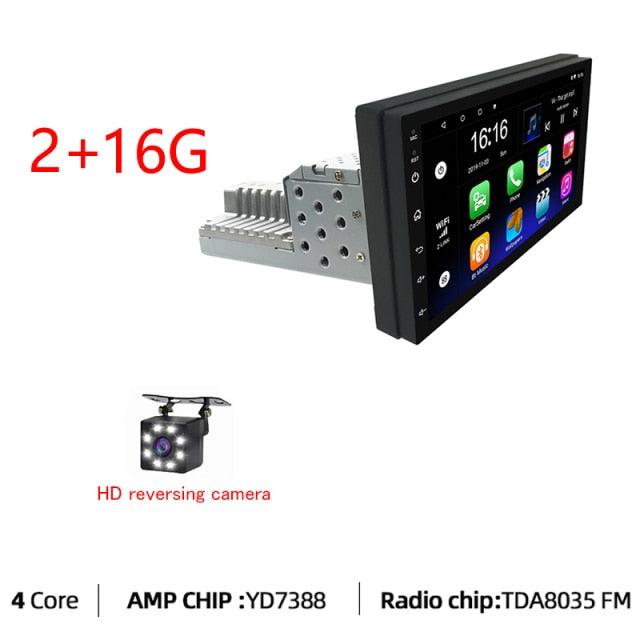 JMANCE 1DIN FM 7 Inch Adjustable Android 9.1 Car Stereo with Touch Screen, GPS Navigation, and Bluetooth