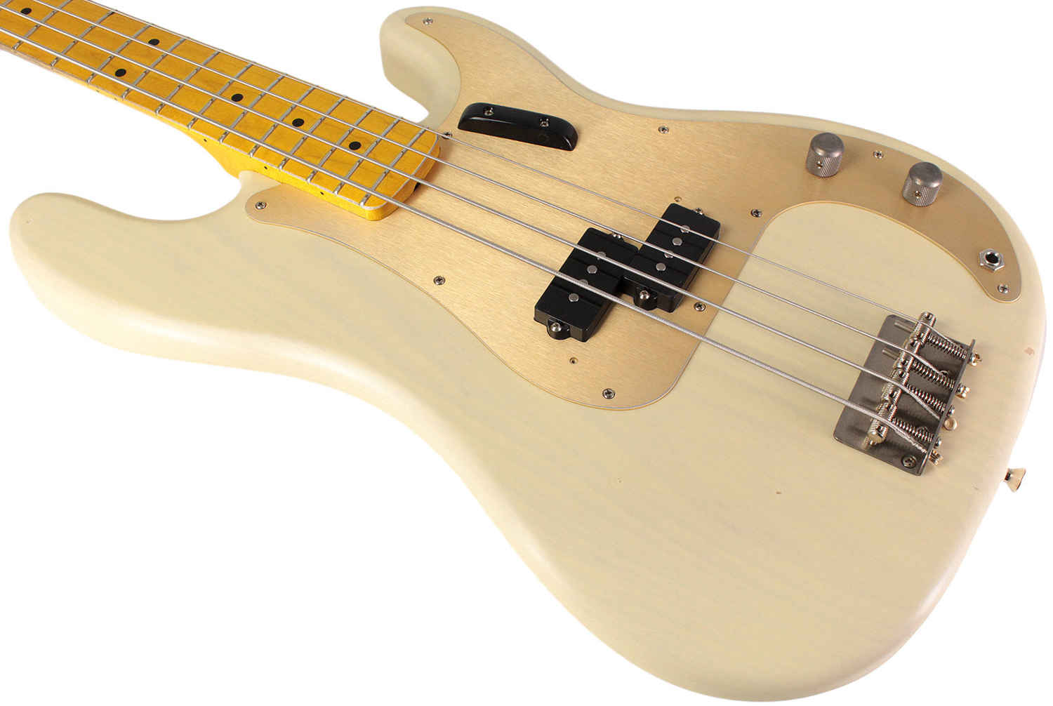 Nash PB-57 Bass Guitar - Mary Kaye White with Light Aging