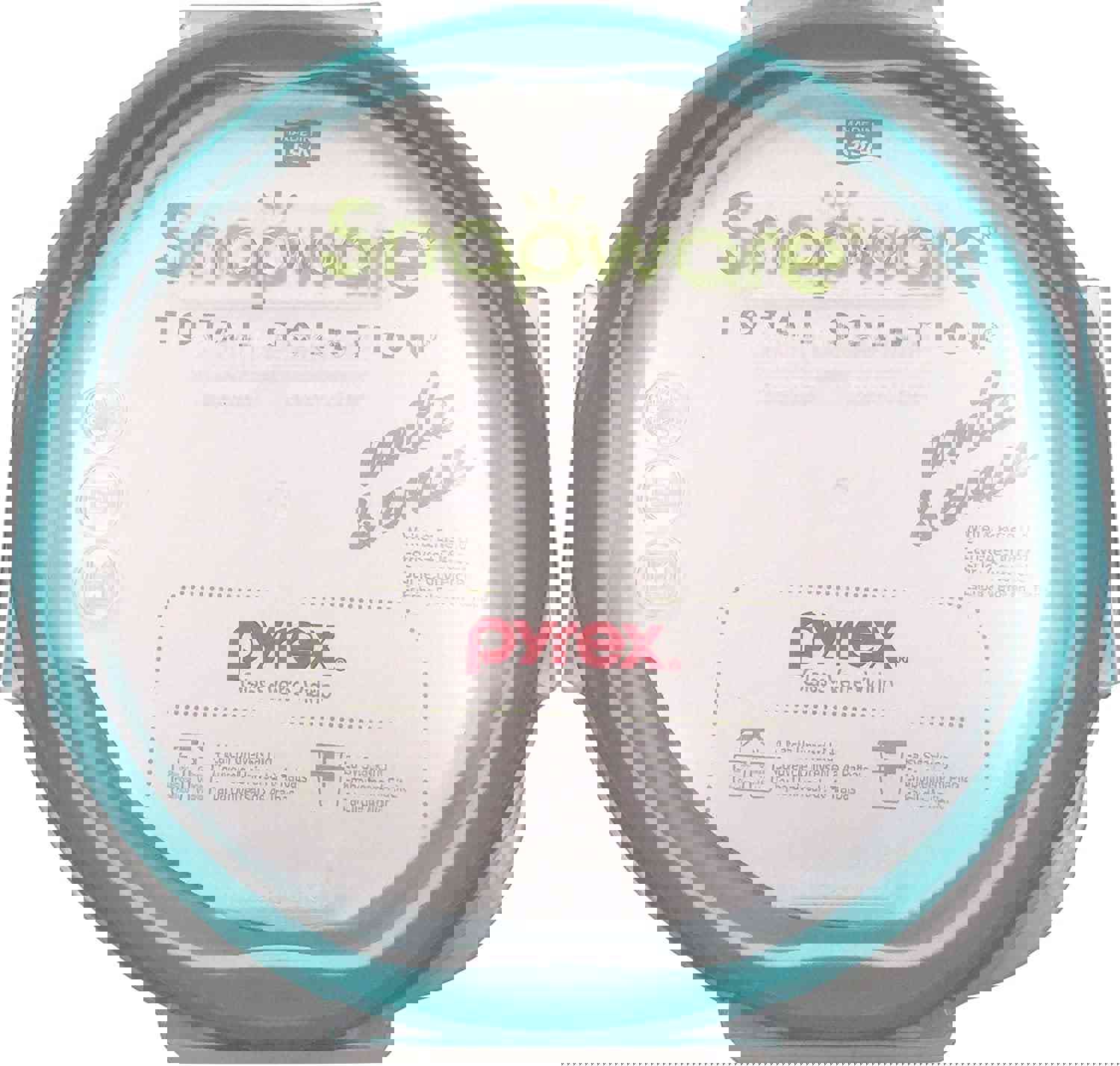 Snapware 4-Cup Total Solution Round Food Storage Container, Glass