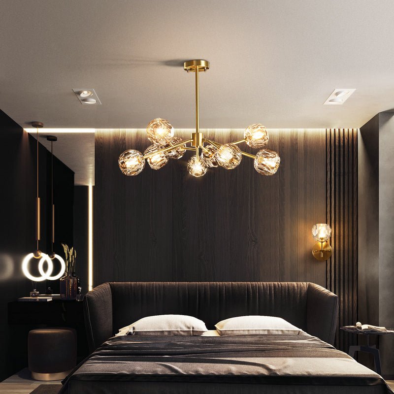 MIRODEMI® Luxury Crystal LED Chandelier for Dining Room, Kitchen, Living Room