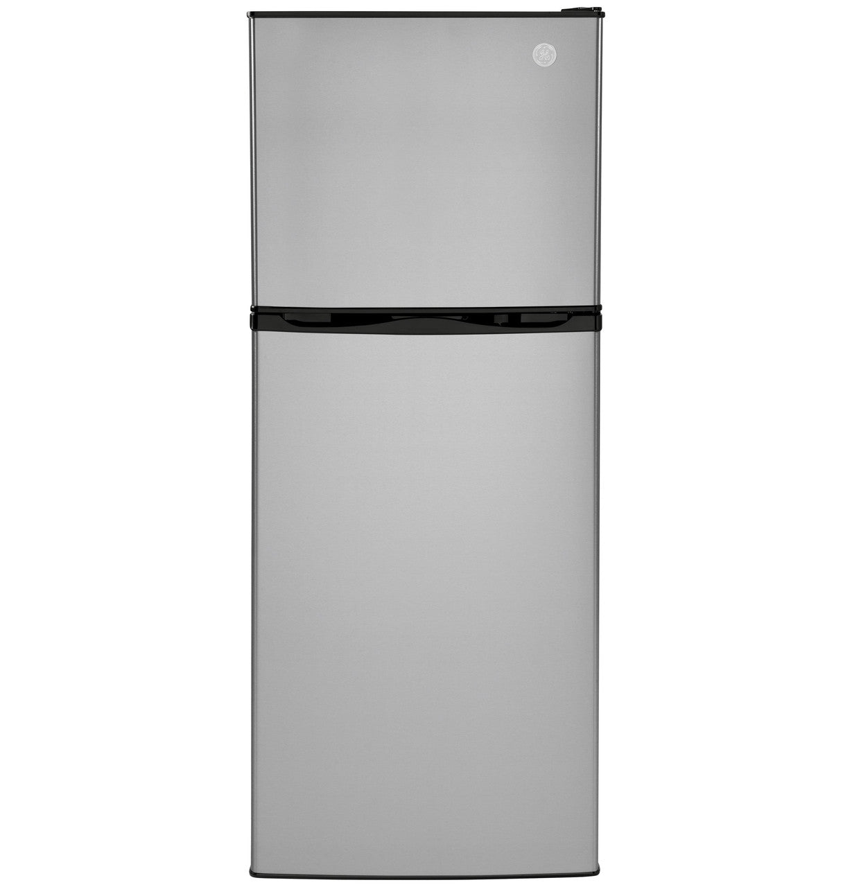 GE Appliances 9.8 Cu. Ft. 12 Volt DC Power Top-Freezer Refrigerator - Stainless Steel