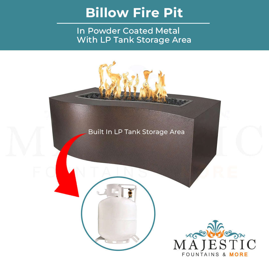 The Outdoor Plus Billow Fire Pit in Powder Coated Metal with Free Cover