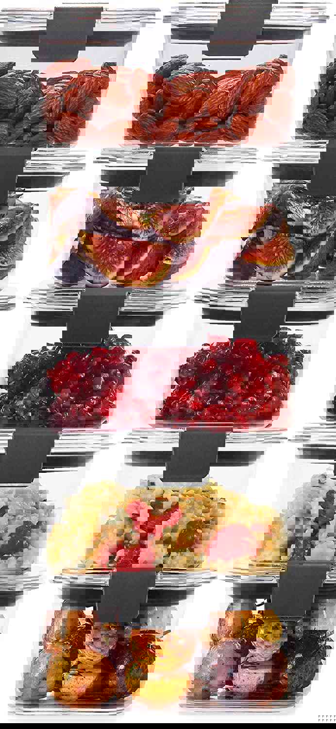 iPEGTOP Brilliance Food Storage Container, BPA-Free Plastic, Medium, 3.2 Cup, 5 Pack, Clear