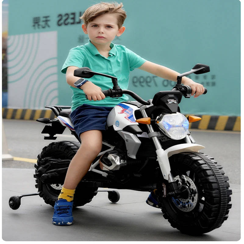 Super Large Rechargeable Electric Motorcycle Toy Car for Kids (3-13 Years Old)