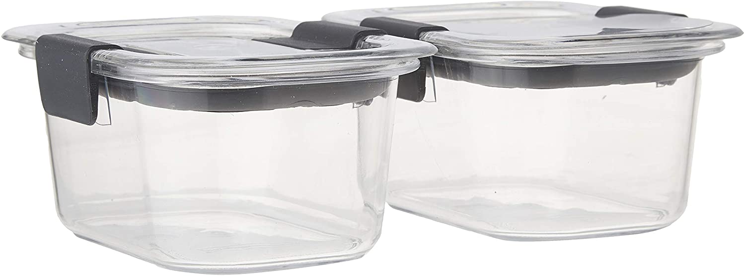 iPEGTOP Brilliance Food Storage Container, BPA-Free Plastic, Medium, 3.2 Cup, 5 Pack, Clear