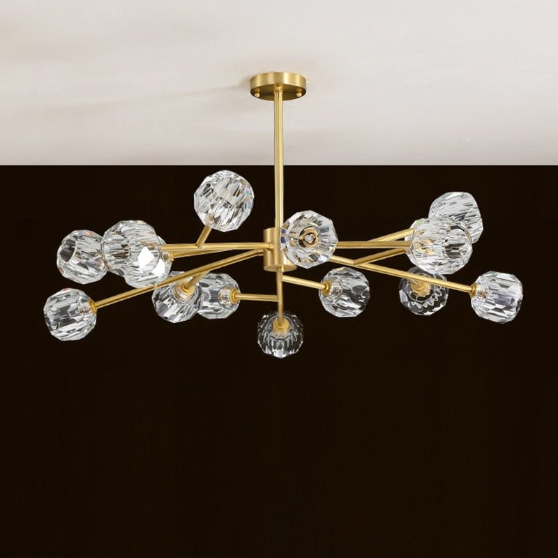 MIRODEMI® Luxury Crystal LED Chandelier for Dining Room, Kitchen, Living Room