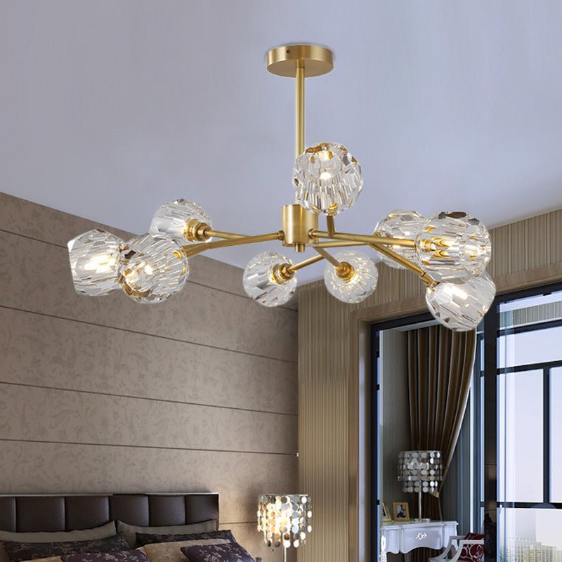 MIRODEMI® Luxury Crystal LED Chandelier for Dining Room, Kitchen, Living Room