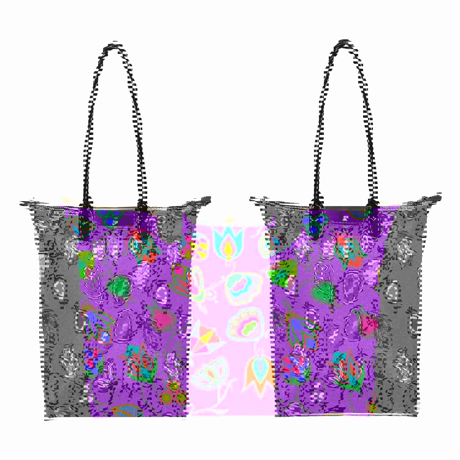 Indigenous Paisley Dark Orchid Single-Shoulder Lady Handbag