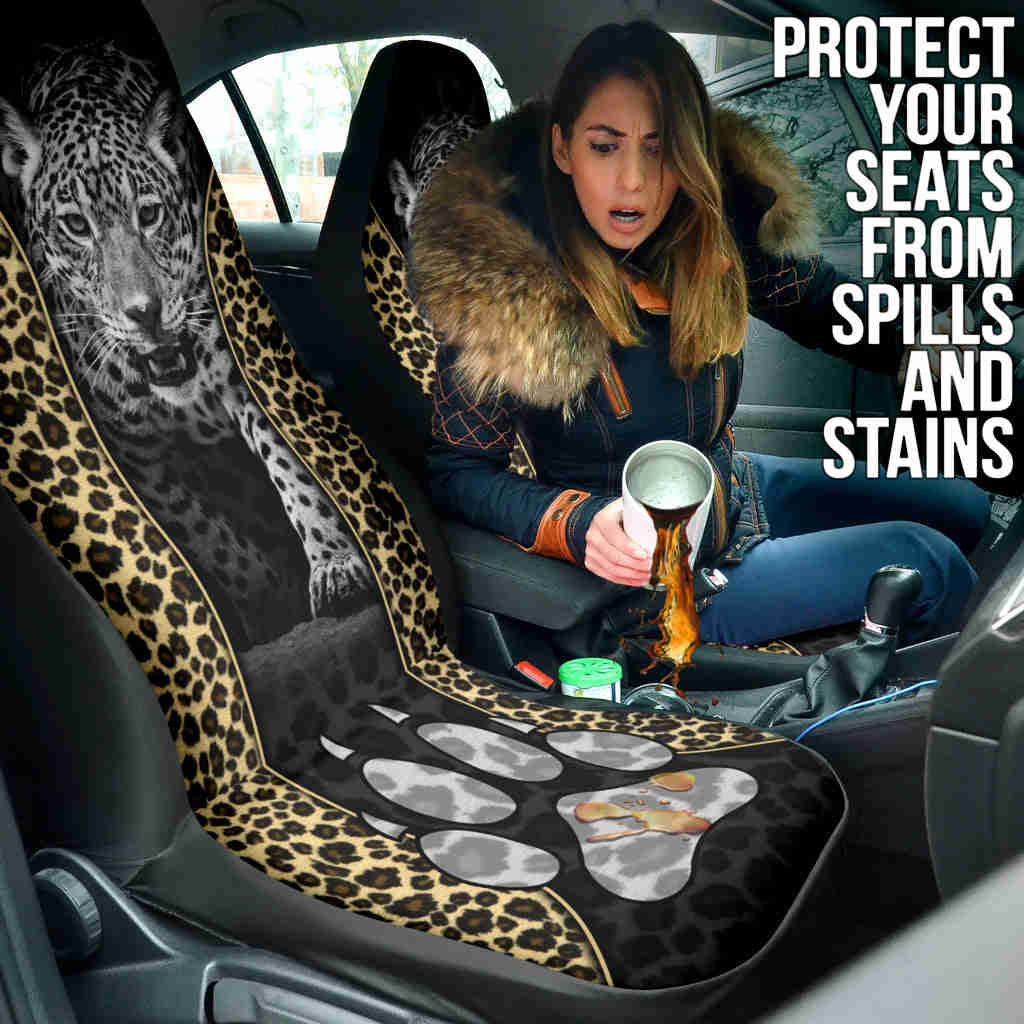 Leopard Skin Wild Car Seat Covers - Premium Car Interior Accessories