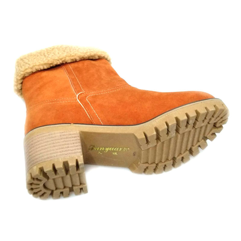 Women's Waterproof Snow Boots - Winter Ankle Boots with Platform