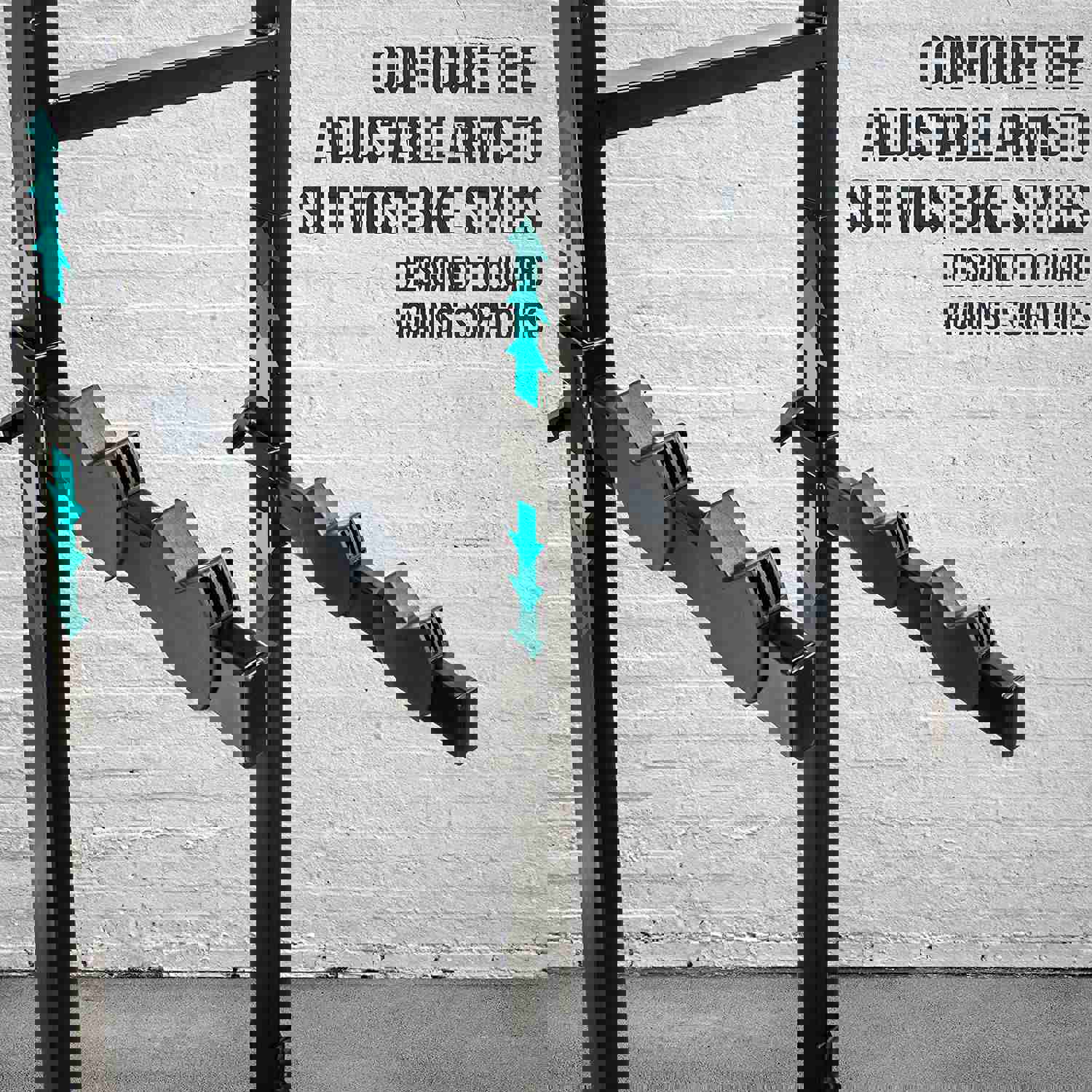 Freestanding Garage Bike Rack - Adjustable 4-Bicycle Storage Stand for Indoor & Home Use