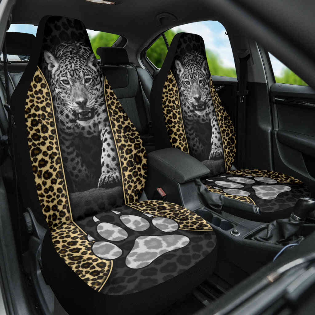Leopard Skin Wild Car Seat Covers - Premium Car Interior Accessories