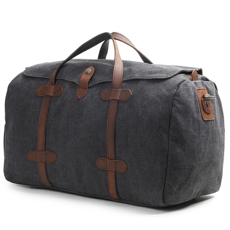 Men's Waxed Canvas Weekender Bag - Durable Travel & Overnight Bag