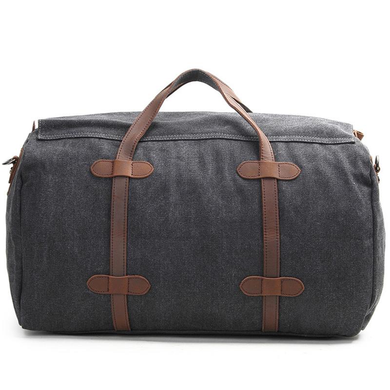 Men's Waxed Canvas Weekender Bag - Durable Travel & Overnight Bag