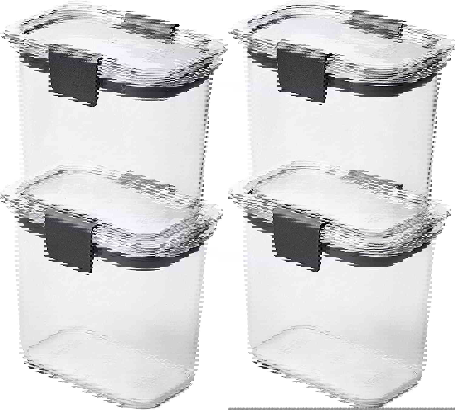 iPEGTOP Brilliance Food Storage Container, BPA-Free Plastic, Medium, 3.2 Cup, 5 Pack, Clear
