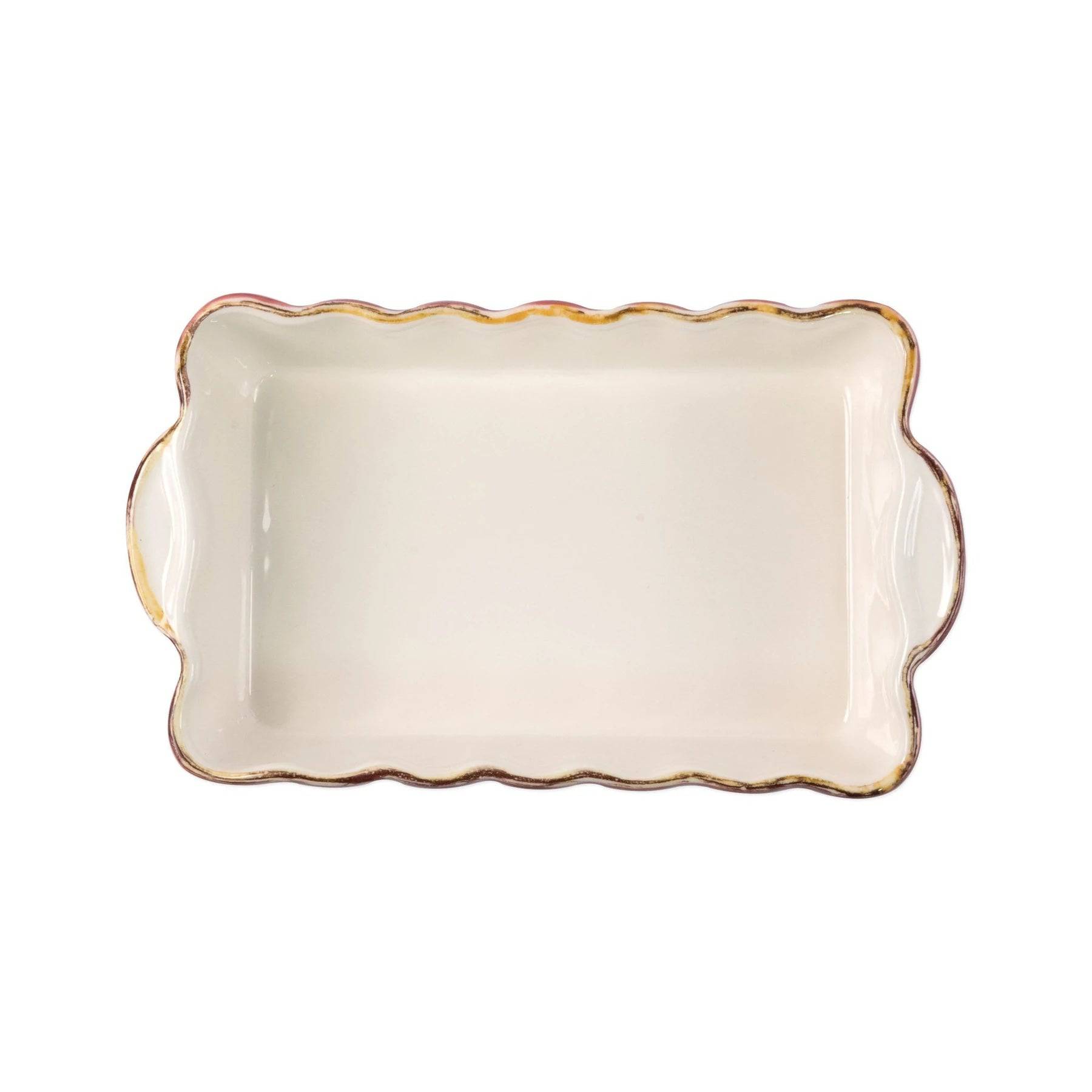 Vietri Italian Bakers Small Rectangular Baker - Red