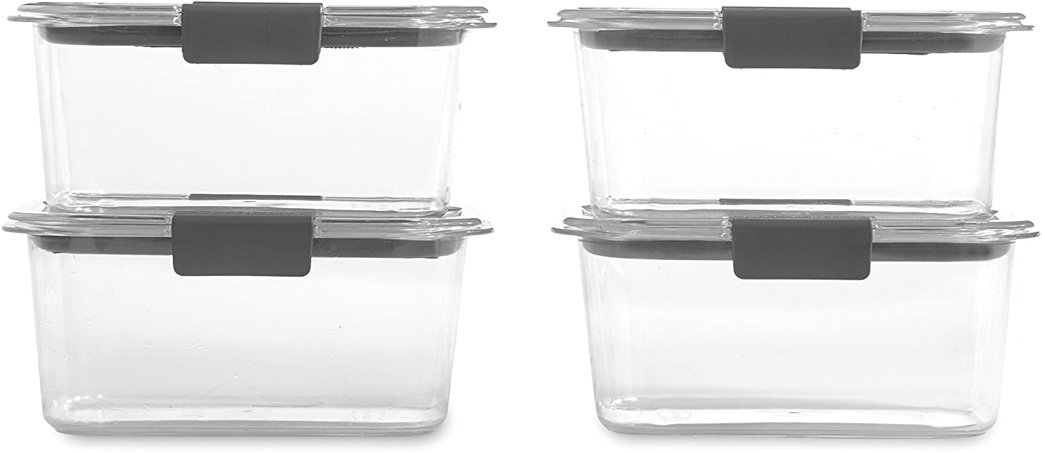iPEGTOP Brilliance Food Storage Container, BPA-Free Plastic, Medium, 3.2 Cup, 5 Pack, Clear