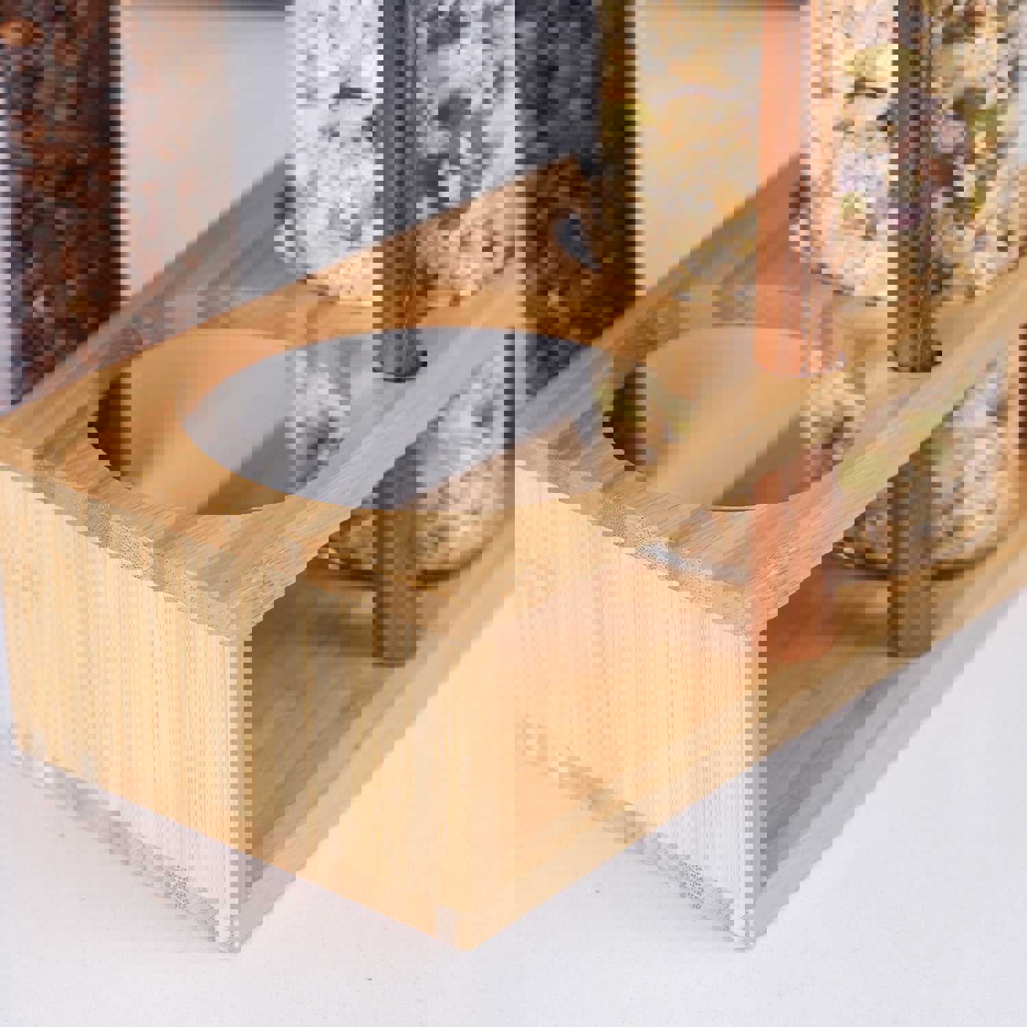 KKC HOME ACCENTS Clear Tall Glass Food Storage Canisters with Airtight Lids and Scoops