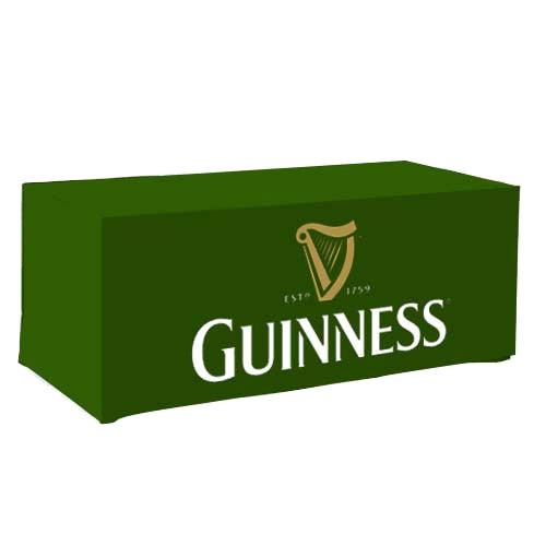 6ft Custom Printed Fitted Table Cover with Front Panel Print