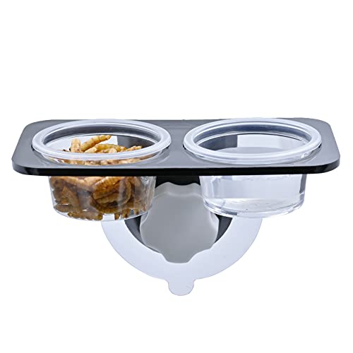 MRTIOO 100pcs 1oz Crested Gecko Food and Water Feeding Cups, Reptile Feeder Bowls for Lizards and Small Pets