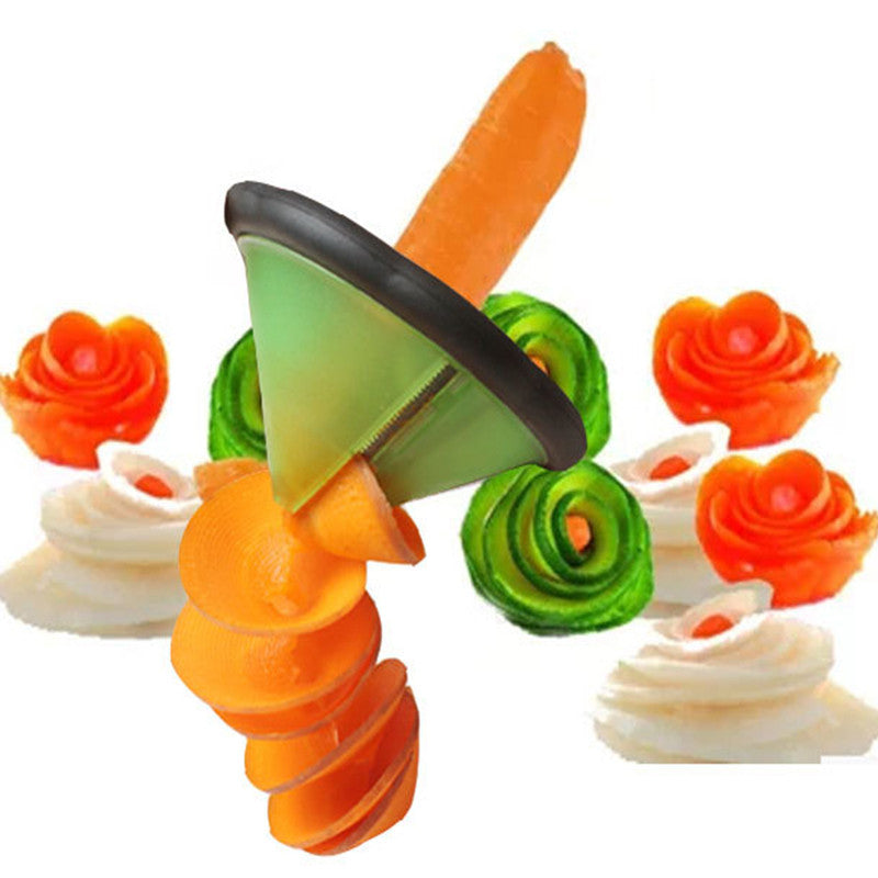 Creative Fruit Vegetable Peeler Slicer Grater Carve Volume Flower Spiral Cutter Kitchen Gadget