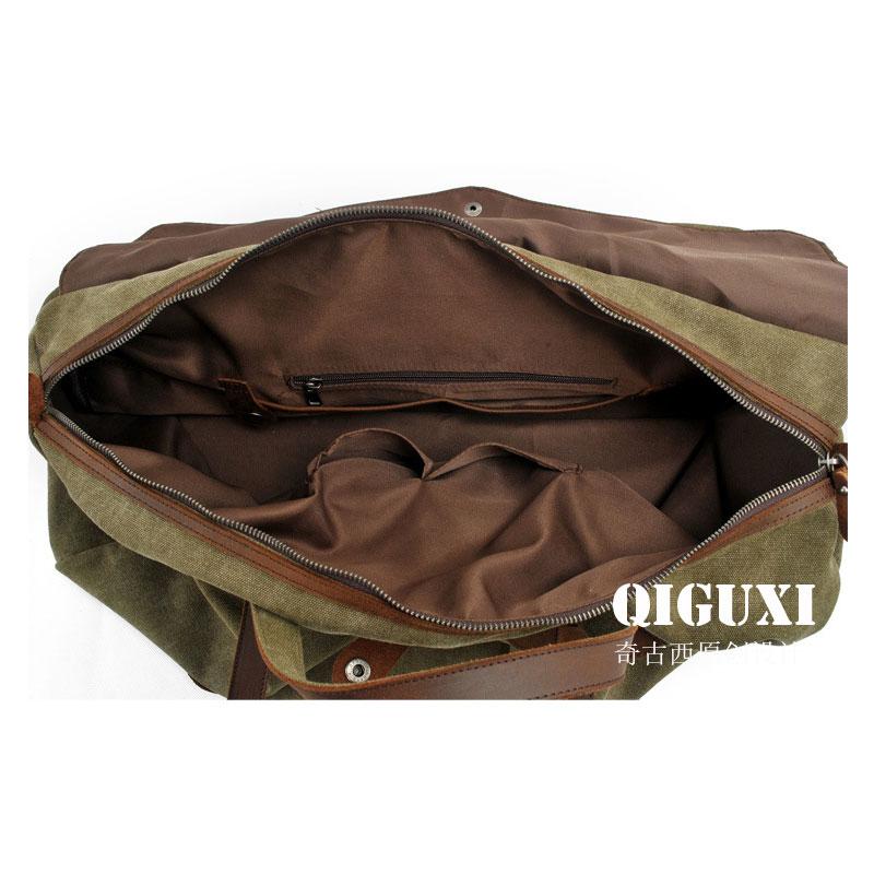 Men's Waxed Canvas Weekender Bag - Durable Travel & Overnight Bag