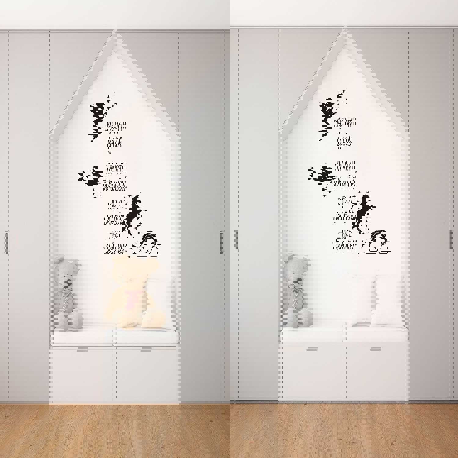 Girls Quotes Vinyl Wall Art Sticker Decal - Swim With Mermaids